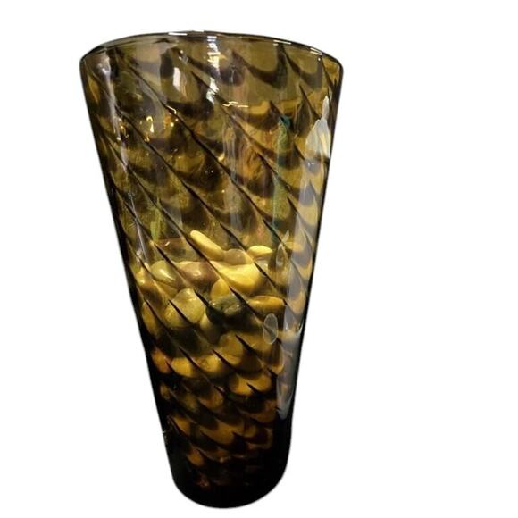 RARE Crate & Barrel Sahara Vase 12" Tall x 8" STUNNING‎ Discontinued THAILAND - Picture 1 of 6